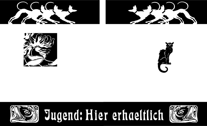 Scherenschnitt und Vektor – grafische Arbeiten